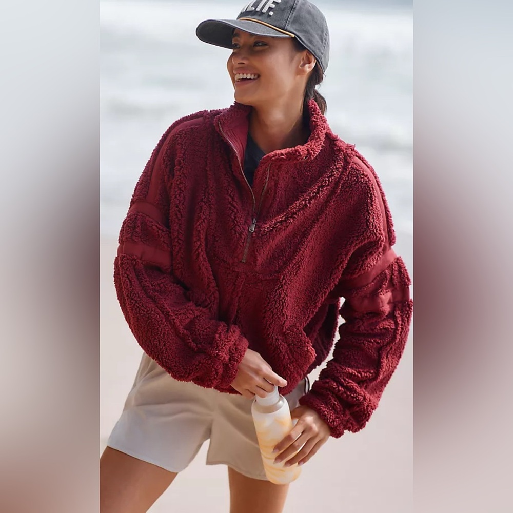 Free People Movement Nantucket Fleece Pullover size Small (oversized)